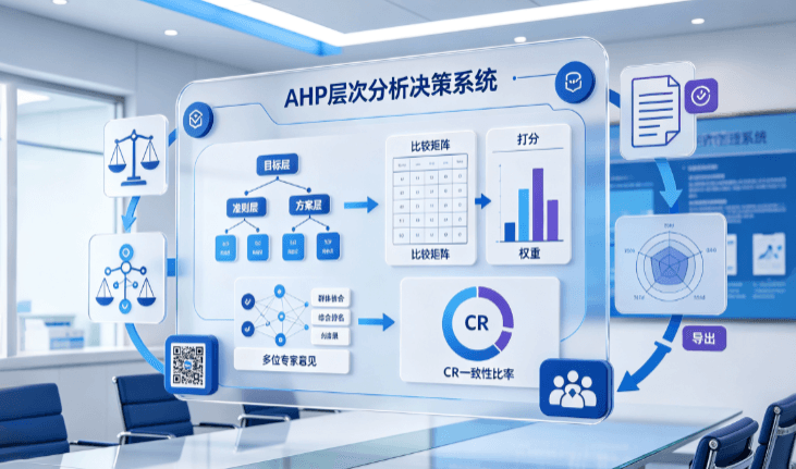 AHP层次分析小程序图