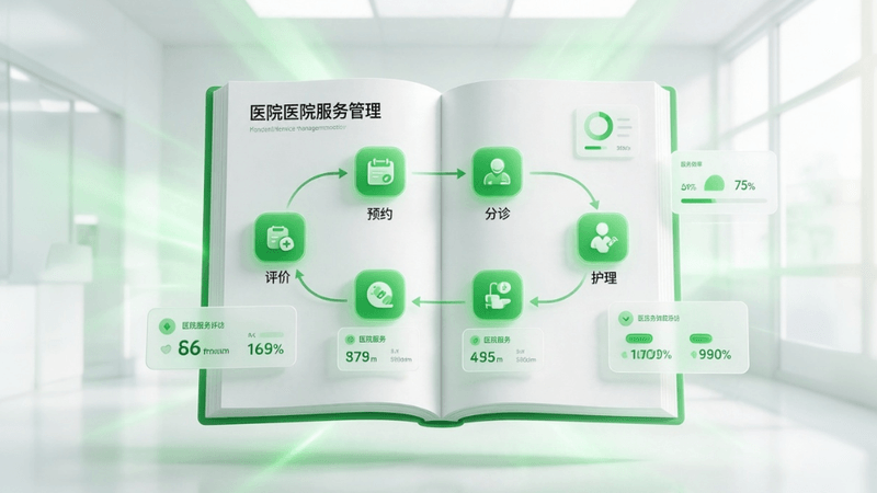 医院服务管理教学手册封面图