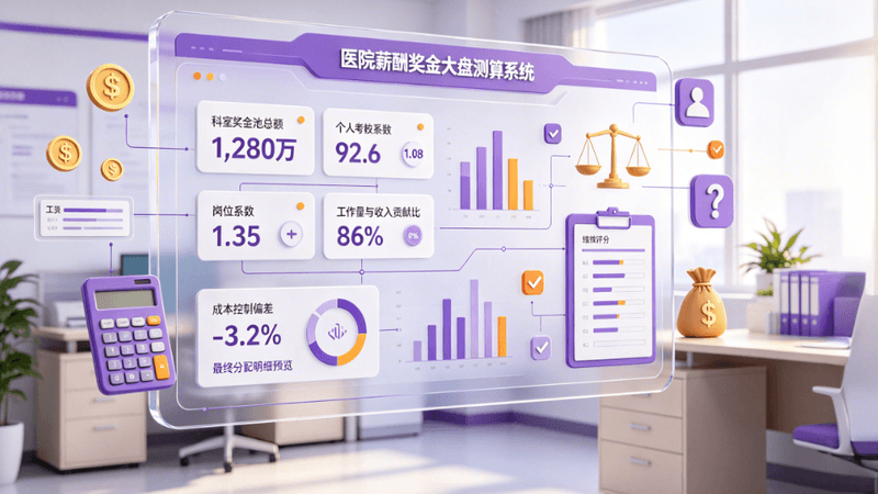 医院薪酬与绩效预算测算小程序图