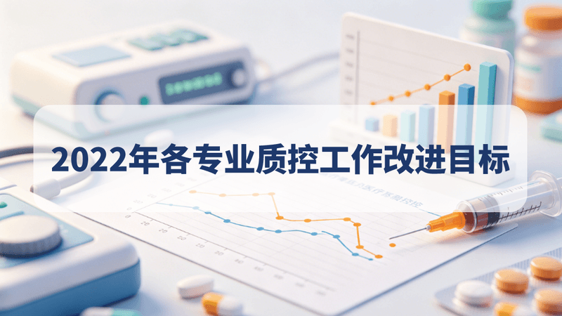 2022年各专业质控工作改进目标