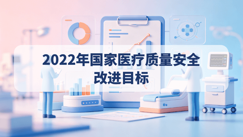 2022年国家医疗质量安全改进目标