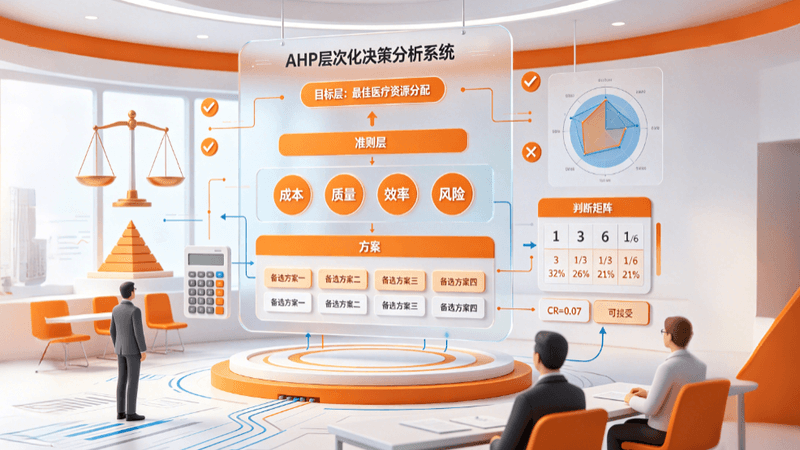 AHP 层次化决策分析小程序图